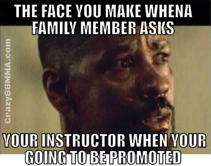 The face you make when a family members asks when you will be promoted