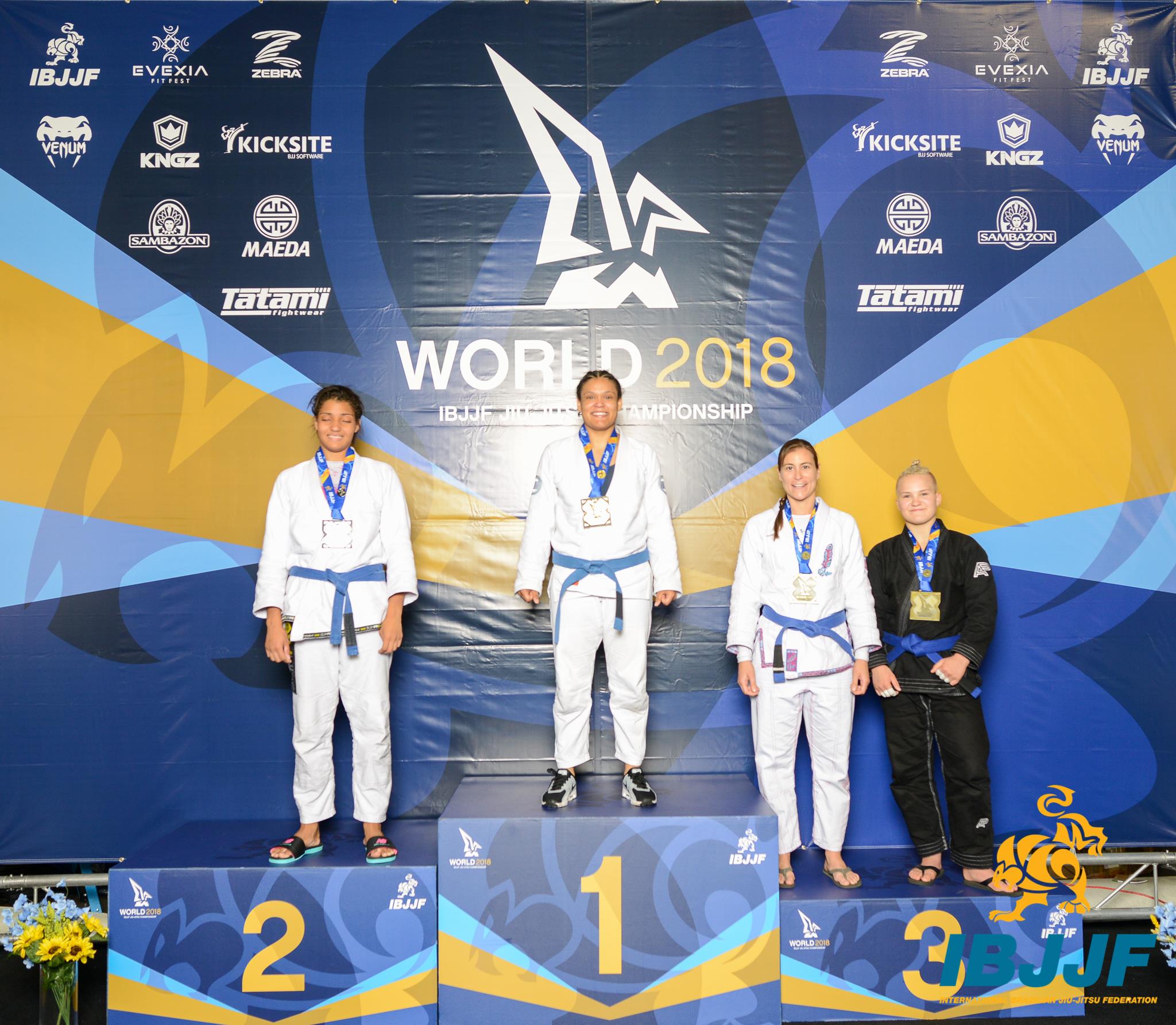 Baltimore BJJ blue belt Kayla Dehm wins all matches at 2018 World Championships