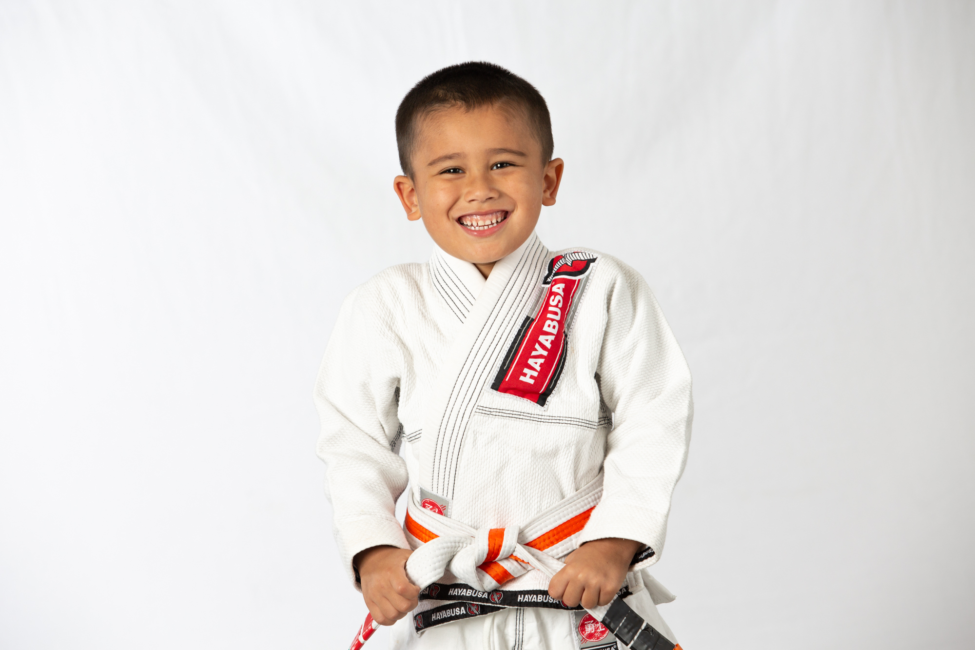 Young jiujitsu student