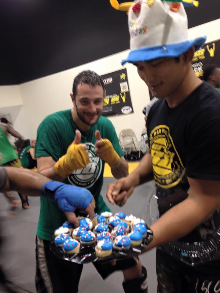We celebrated Coach Aungla's Birthday with cupcakes!