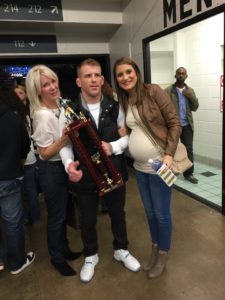 Jon Family celebrates Jon's MMA victory