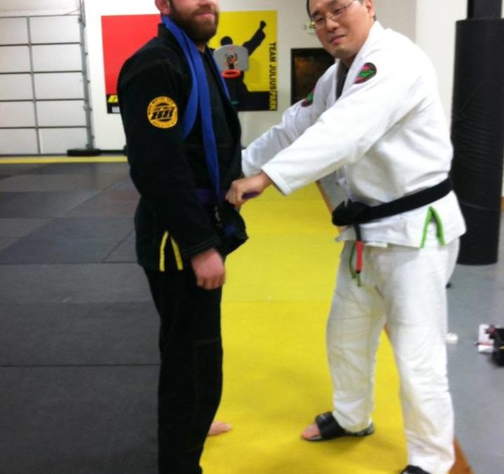Matthew Vella promoted to Brazilian Jiu-Jitsu Purple Belt
