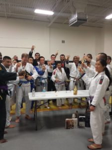 A toast to Crazy 88's newest BJJ Blue Belt