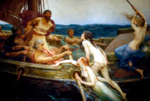 #TBT - Ulysses ties himself up beforehand so he won't he jump overboard to the Sirens.