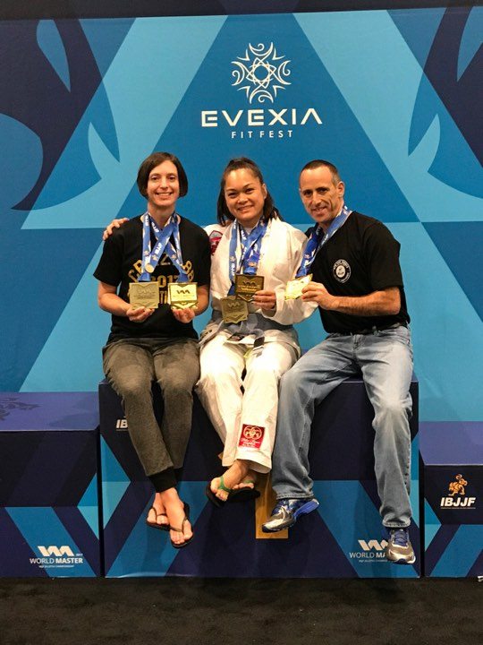 Maryland BJJ competitors Amanda Riggs, Michael Silverman, and Leona Mansapit become the champions